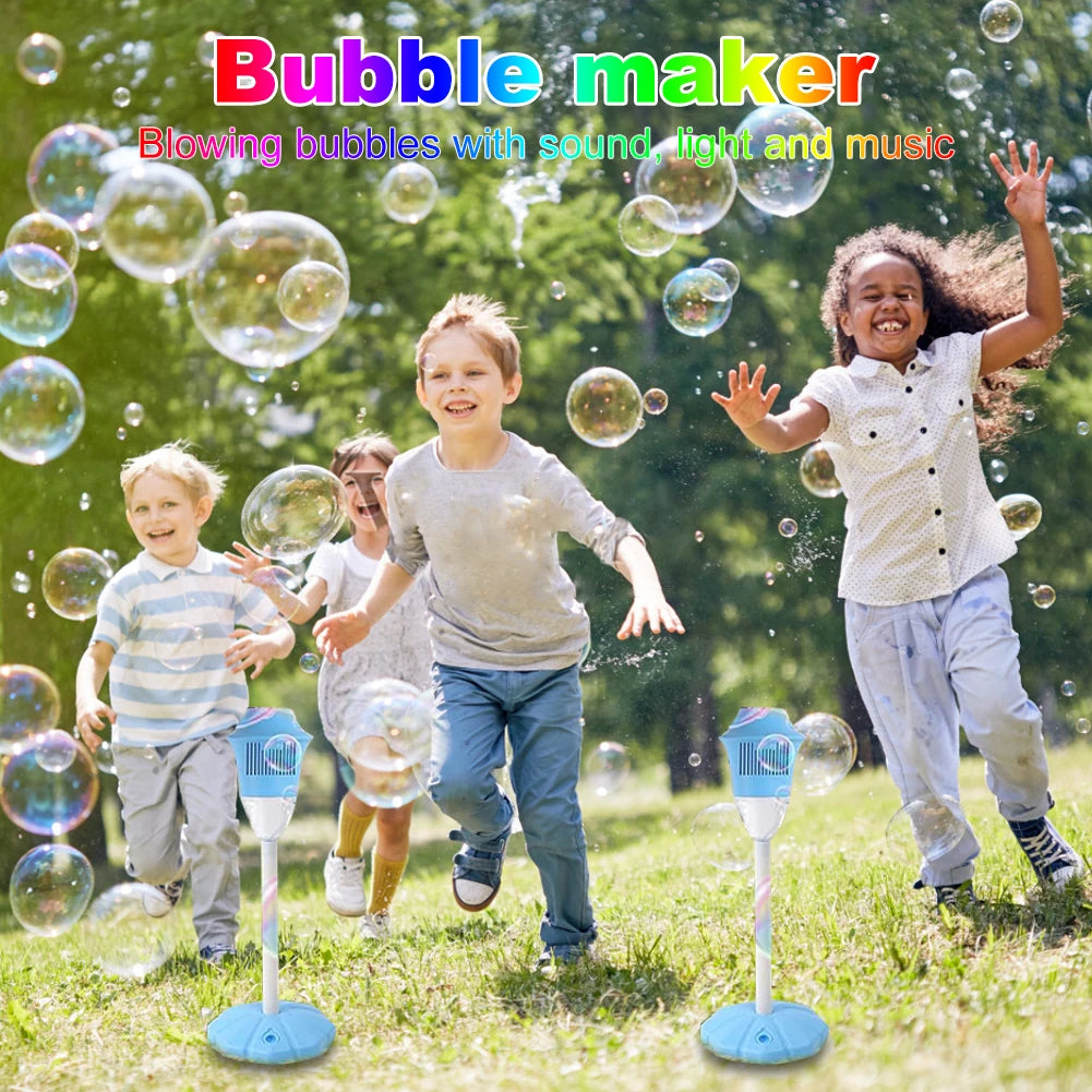 Standing Bubble Machine with LED Lights & Music