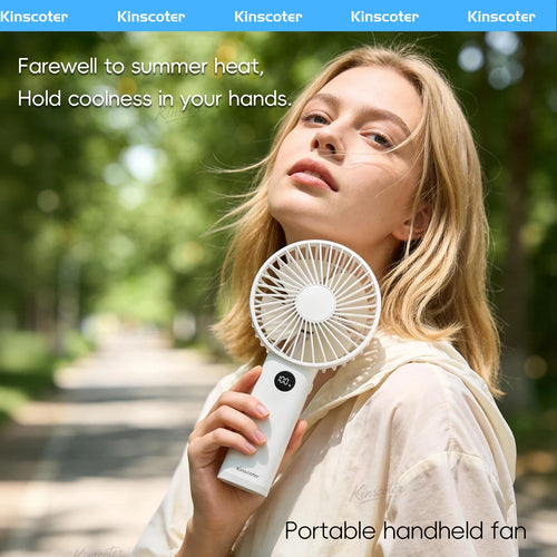 Portable Rechargeable Mini Fan with Night Light