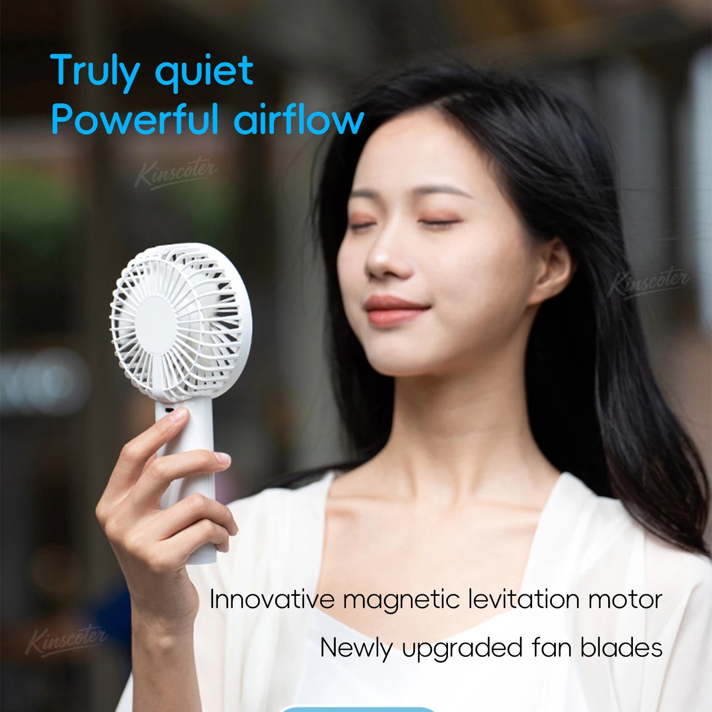 Portable Rechargeable Mini Fan with Night Light